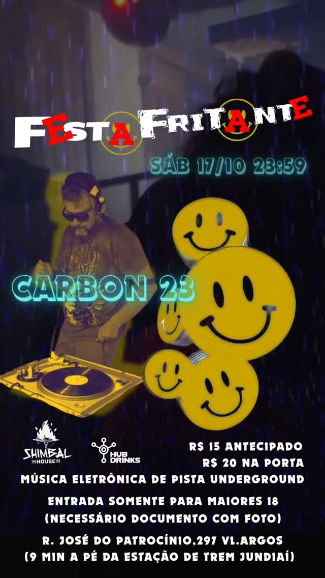 Festa Fritante com DJ Carbon 23