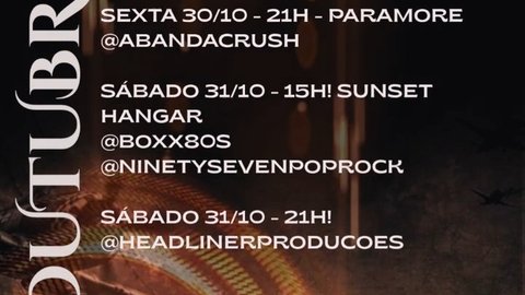 Sunset Hangar com @boxx80s e @ninetysevenpoprock