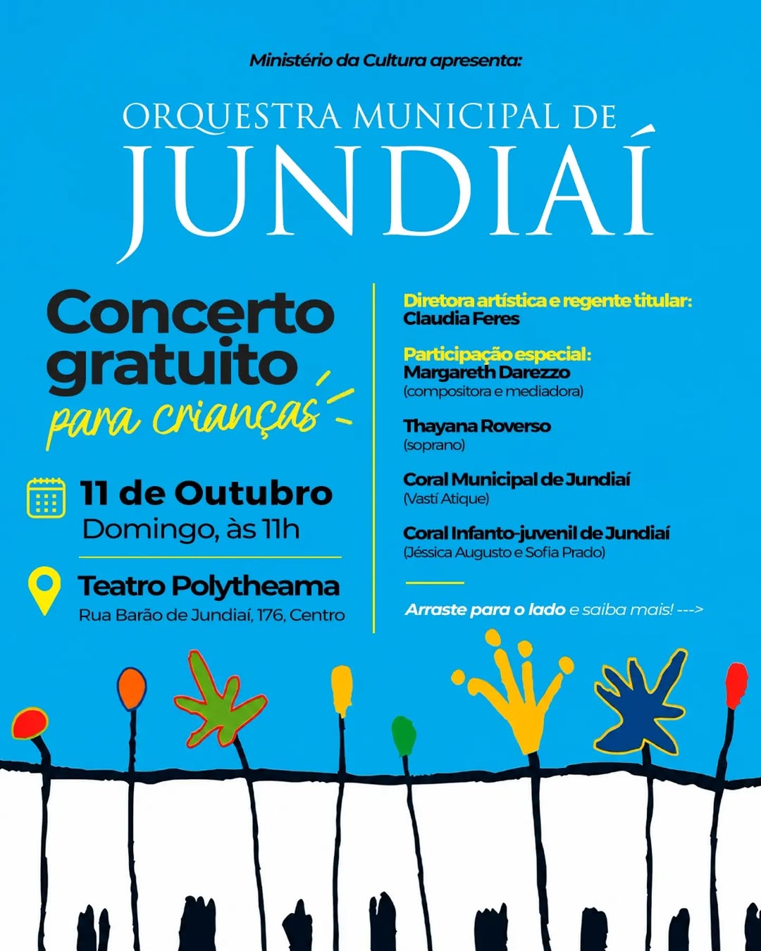 Concerto Gratuito para Crianças com a Orquestra Municipal de Jundiaí