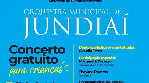 Concerto Gratuito para Crianças com a Orquestra Municipal de Jundiaí