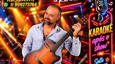 Show com Tom Nando e Karaokê no Huck House Pub