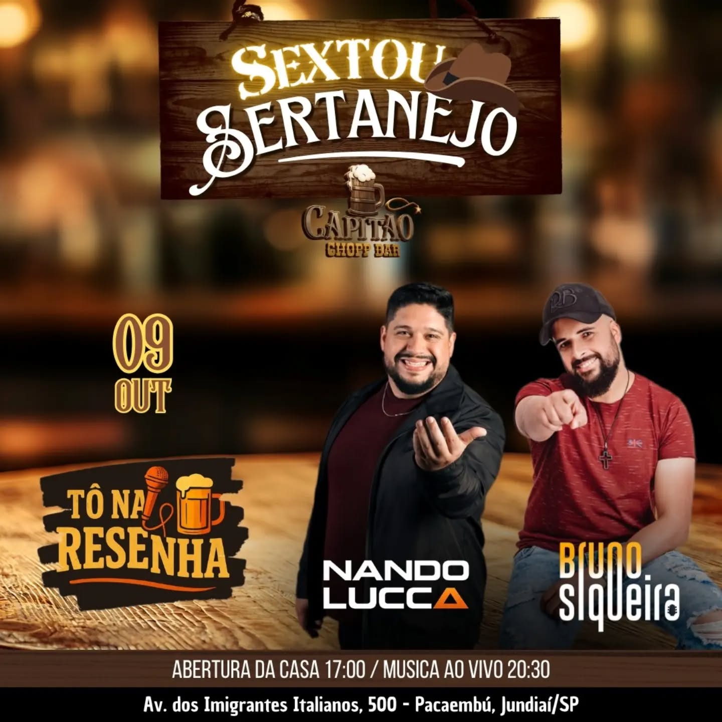 Sertanejo com Nando Lucca e Bruno Siqueira