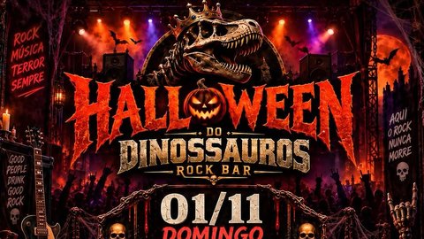 Halloween do Dinossauros - Domingo Aniversário do Hospício do Rolê