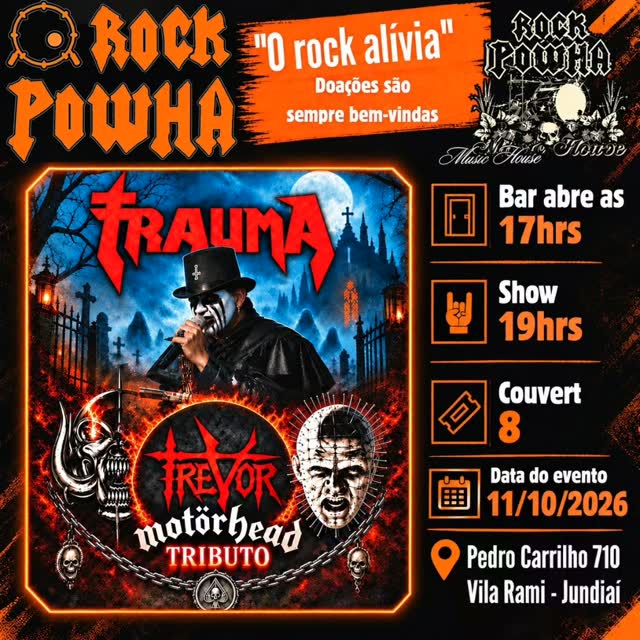 Rock Powha apresenta Trauma e Trevor (Tributo Motörhead)