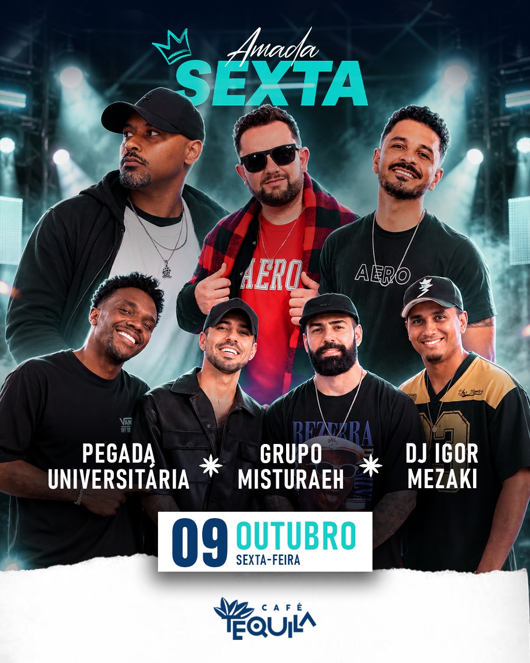 Amada Sexta com Pegada Universitária, Misturaeh e DJ Igor Mezaki