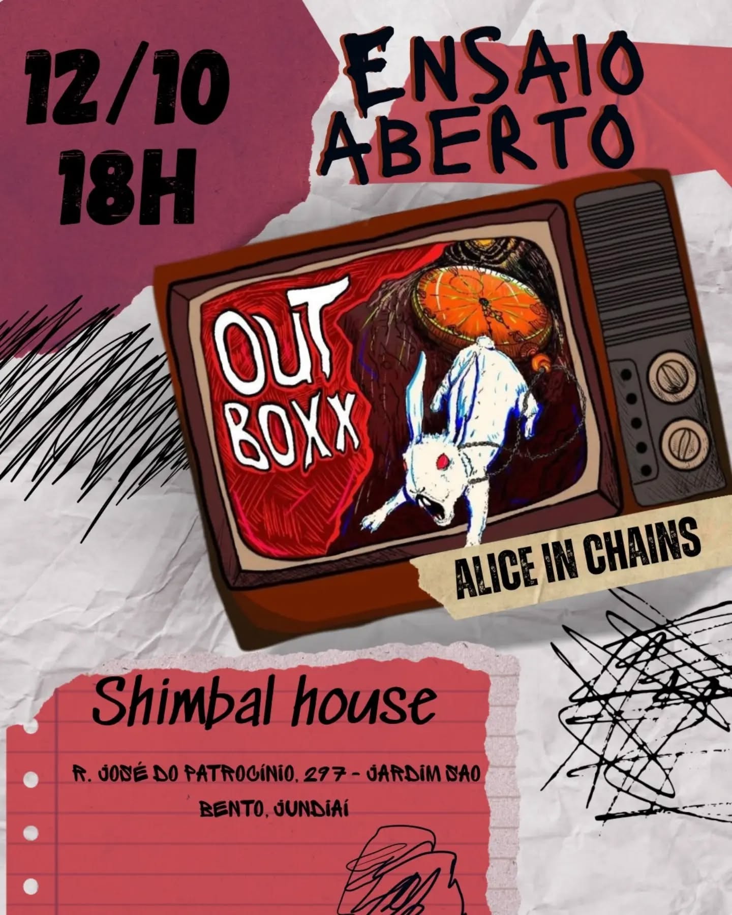 Ensaio Aberto Out Boxx - Alice in Chains
