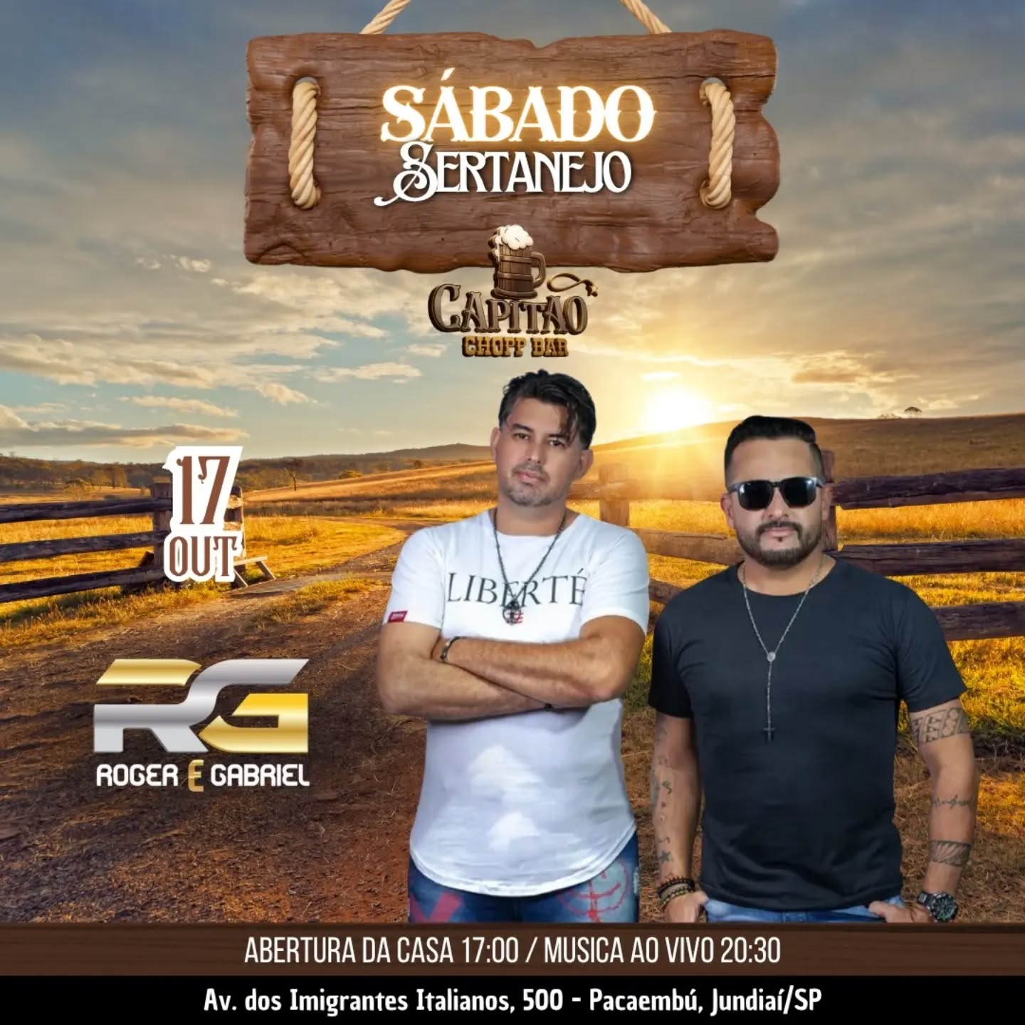 Sábado Sertanejo com Roger E Gabriel