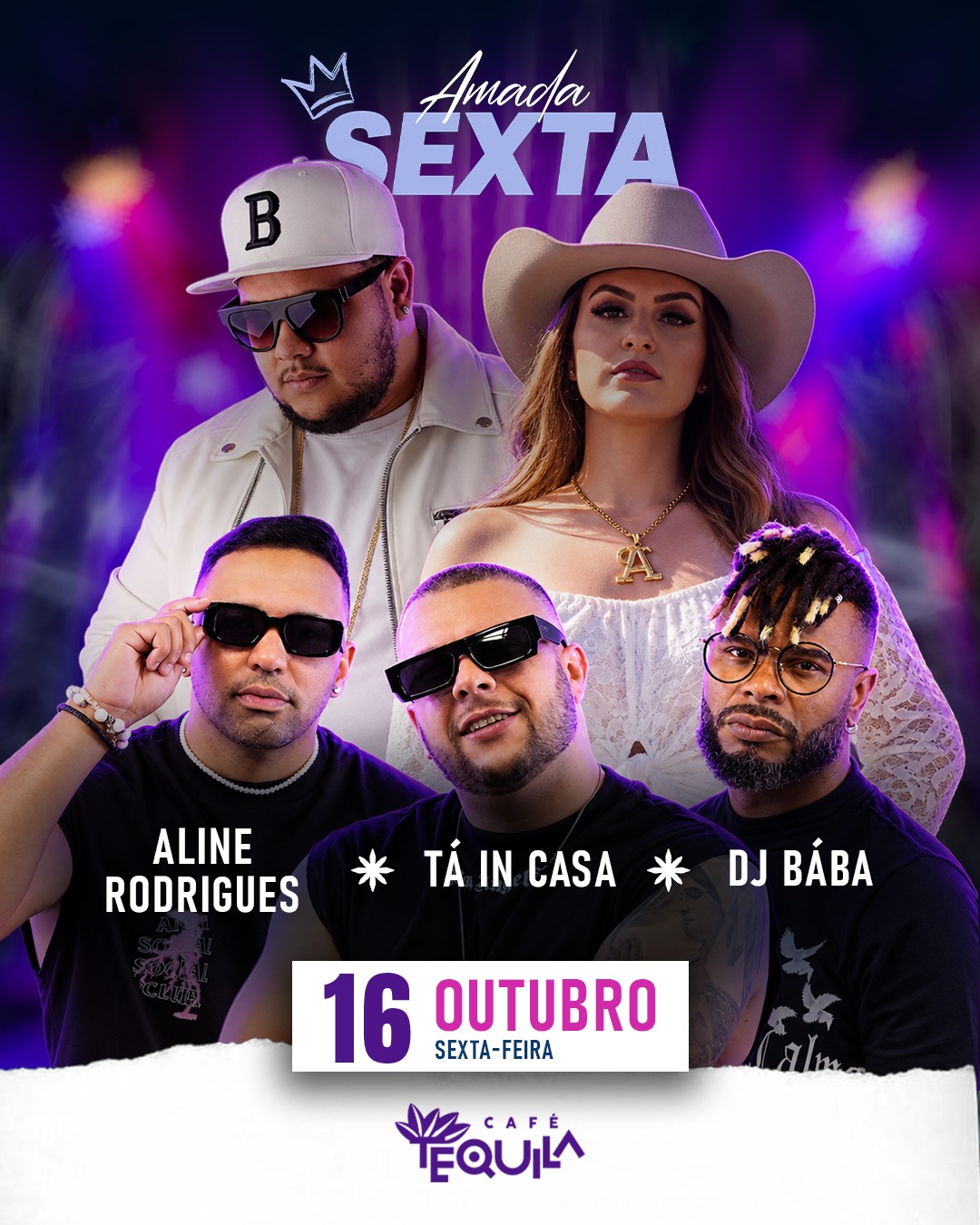 Amada Sexta com Aline Rodrigues, Tá in Casa e DJ Bába