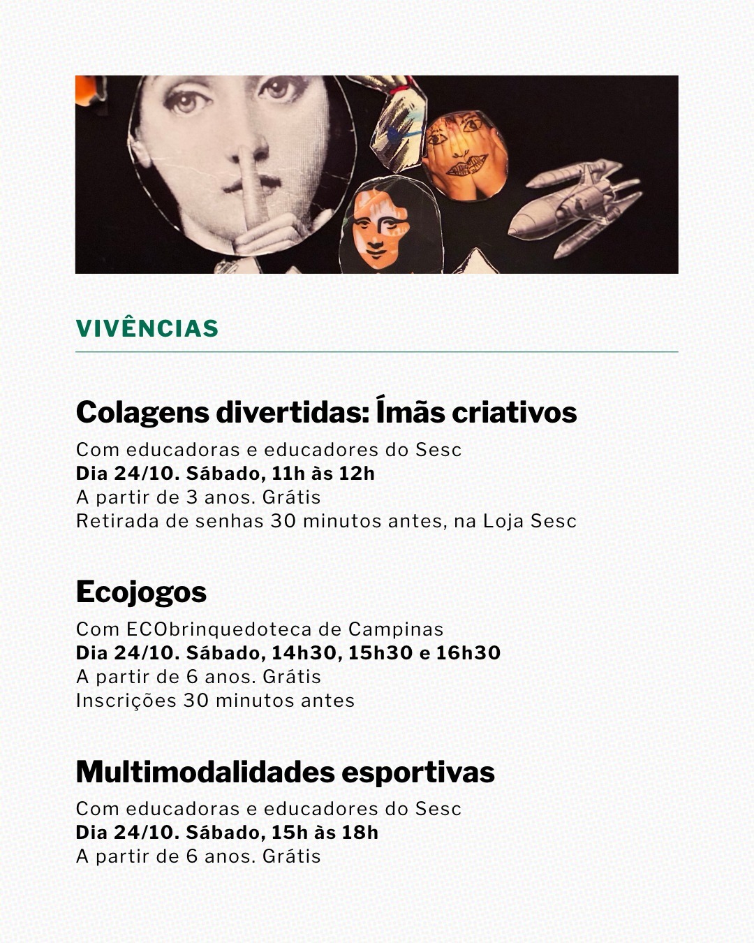 Colagens divertidas: ímãs criativos