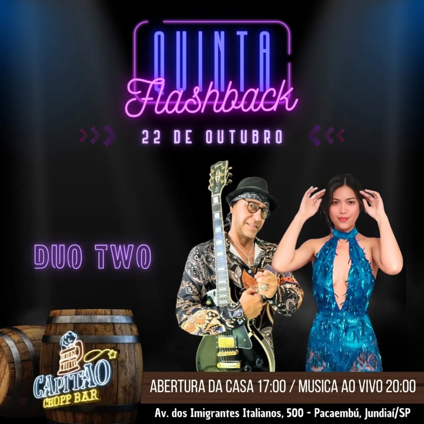 QUINTA FLASHBACK com DUO TWO