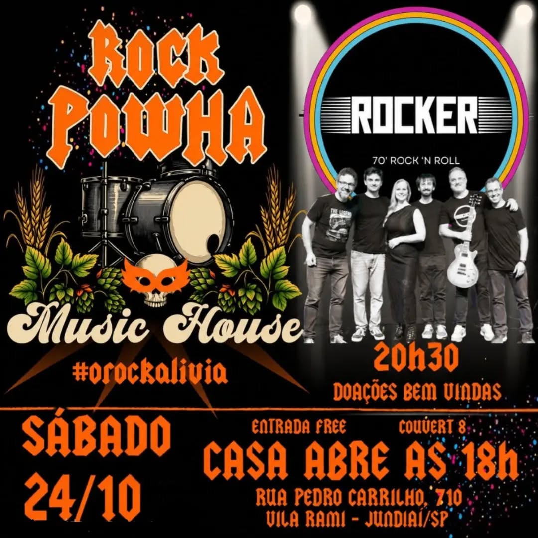 Rock Powha com banda Rockers