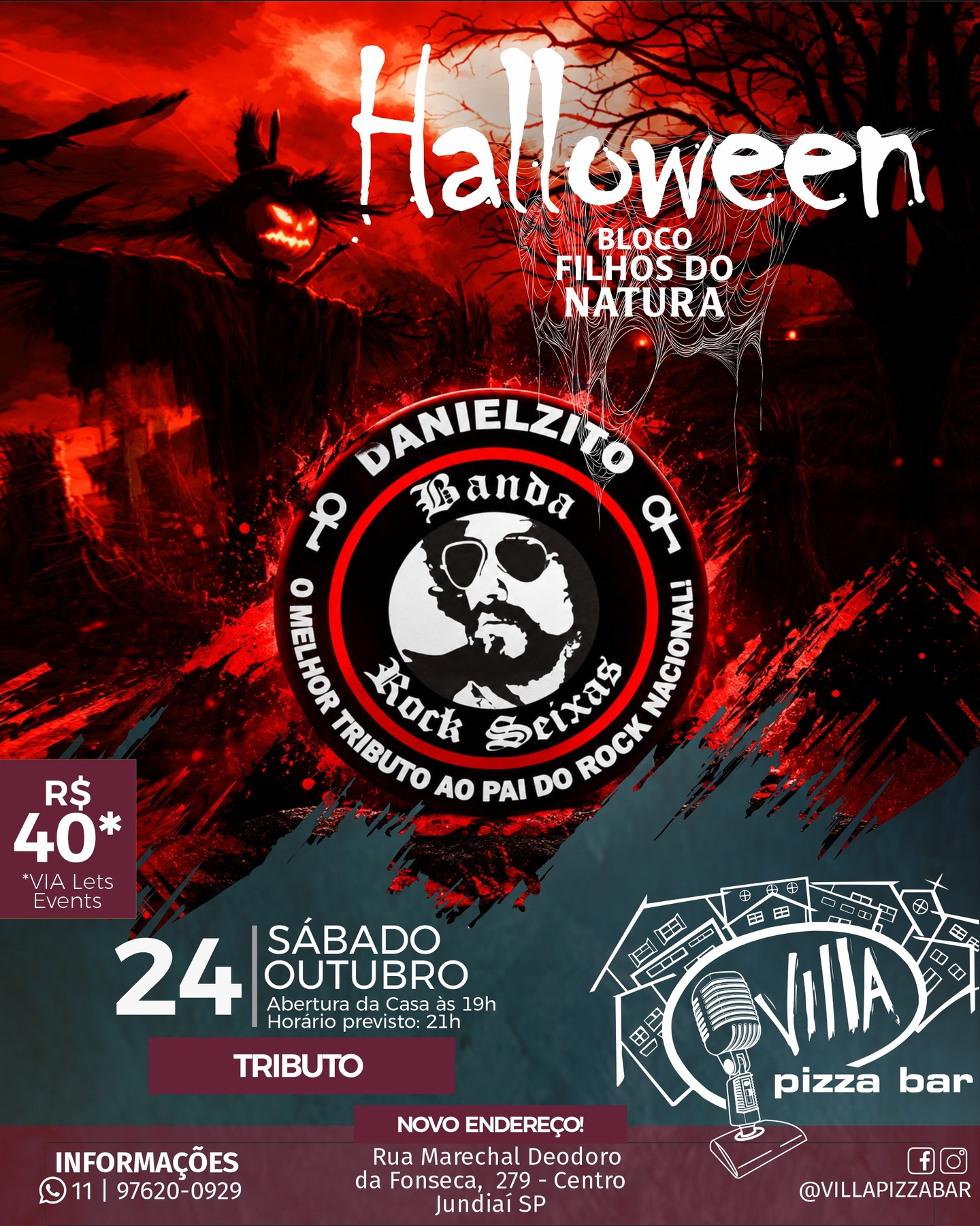 Halloween - Bloco Filhos do Natura com Danielzito Banda Tributo ao Pai do Rock Nacional