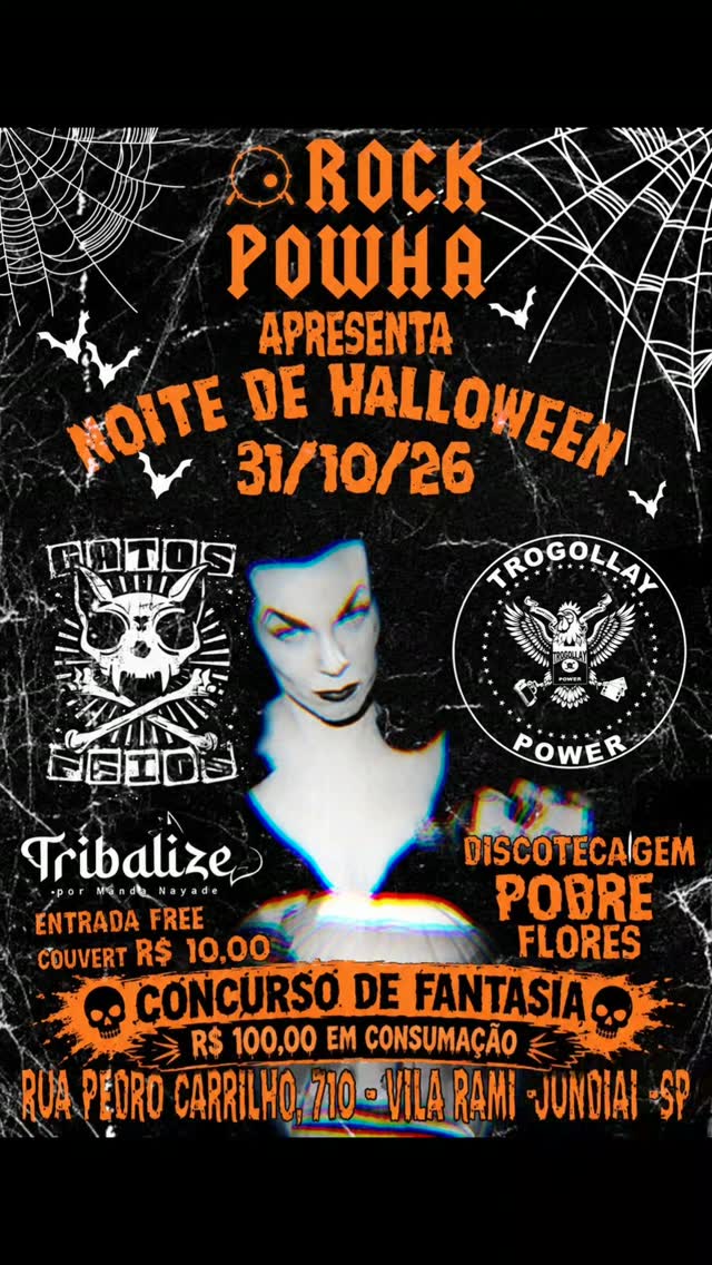 Noite de Halloween Rock Powha