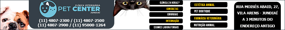 Pet Center Jundia� - Cl�nica Veterin�ria 24 Horas