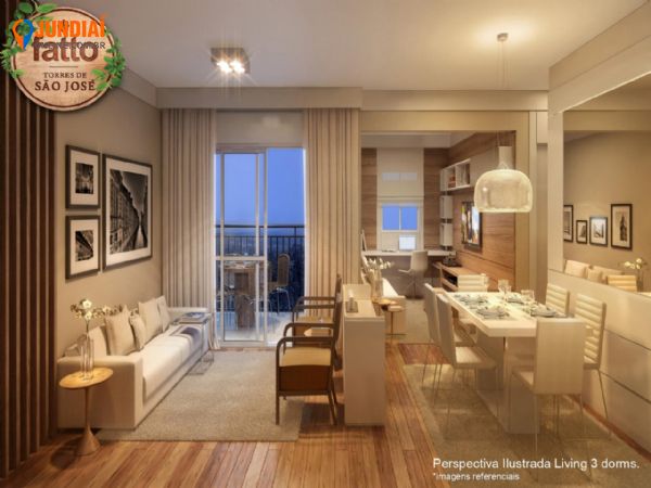 Apartamento em , Jundiaí - Apartamento Fatto Torres de São Jose II