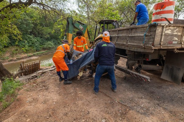 Núcleo de Ordem Urbana atua em área próxima ao Rio Jundiaí com ações ambientais, sociais e de zeladoria