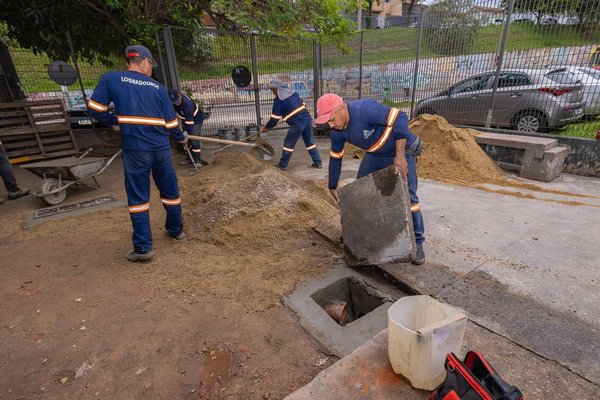 Prefeitura de Jundiaí faz melhorias no sistema de escoamento da água da chuva no Terminal Eloy Chaves