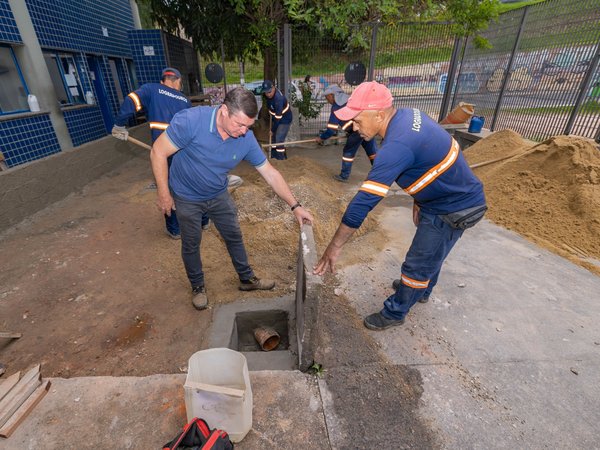 Prefeitura de Jundiaí faz melhorias no sistema de escoamento da água da chuva no Terminal Eloy Chaves