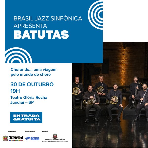 Brasil Jazz Sinfônica faz apresentação gratuita em Jundiaí no dia 30 de outubro