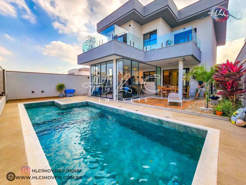 Casa em JARDIM NOVO MUNDO, JUNDIAÍ - Casa à Venda no condomínio Brisas Jundiaí - com 5 dormitórios sendo 4 súites e com piscina - Foto 2