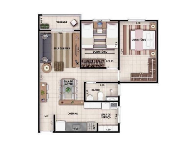 Apartamento em AGAPEAMA, JUNDIAÍ - APARTAMENTO A VENDA EM JUNDIAÍ NA PLANTA - Foto 2