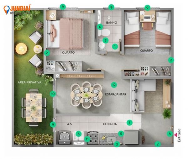 Apartamento em Medeiros, Jundiaí - Apartamentos no Medeiros - MRV - Foto 3